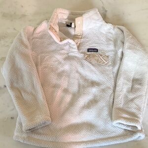 Patagonia Kids' Off-White Fleece Hoodie 7-8